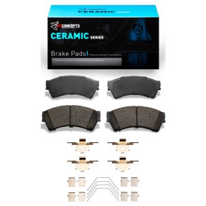 Ford Fusion Brake Pads - Front - R1 Concepts - Ceramic - `06-`13